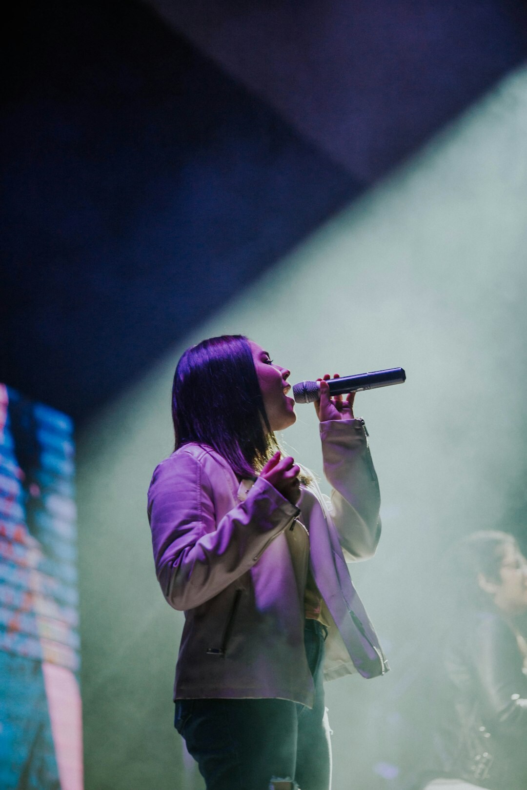 singer on stage